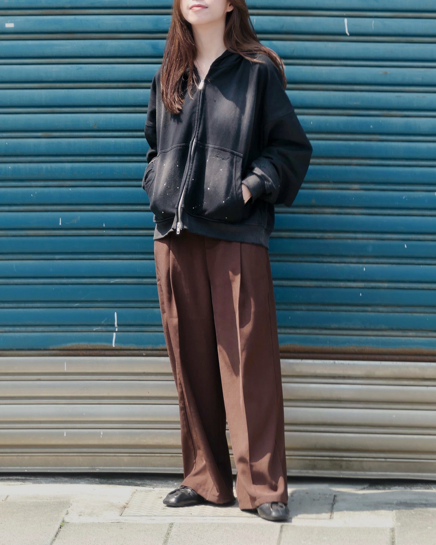 WINDOW GRILLES ZIP-UP HOODIE