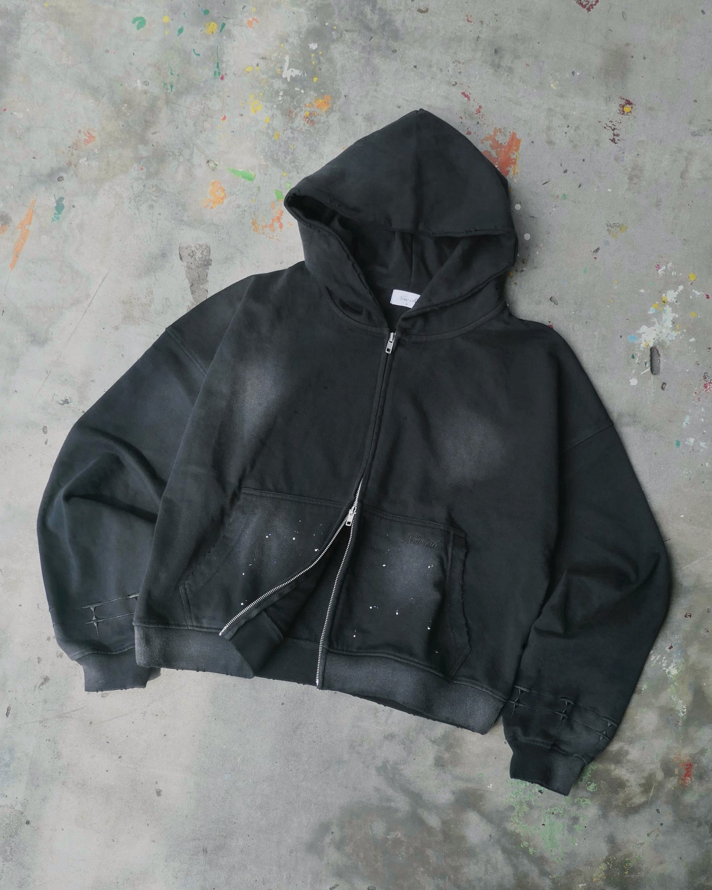 WINDOW GRILLES ZIP-UP HOODIE