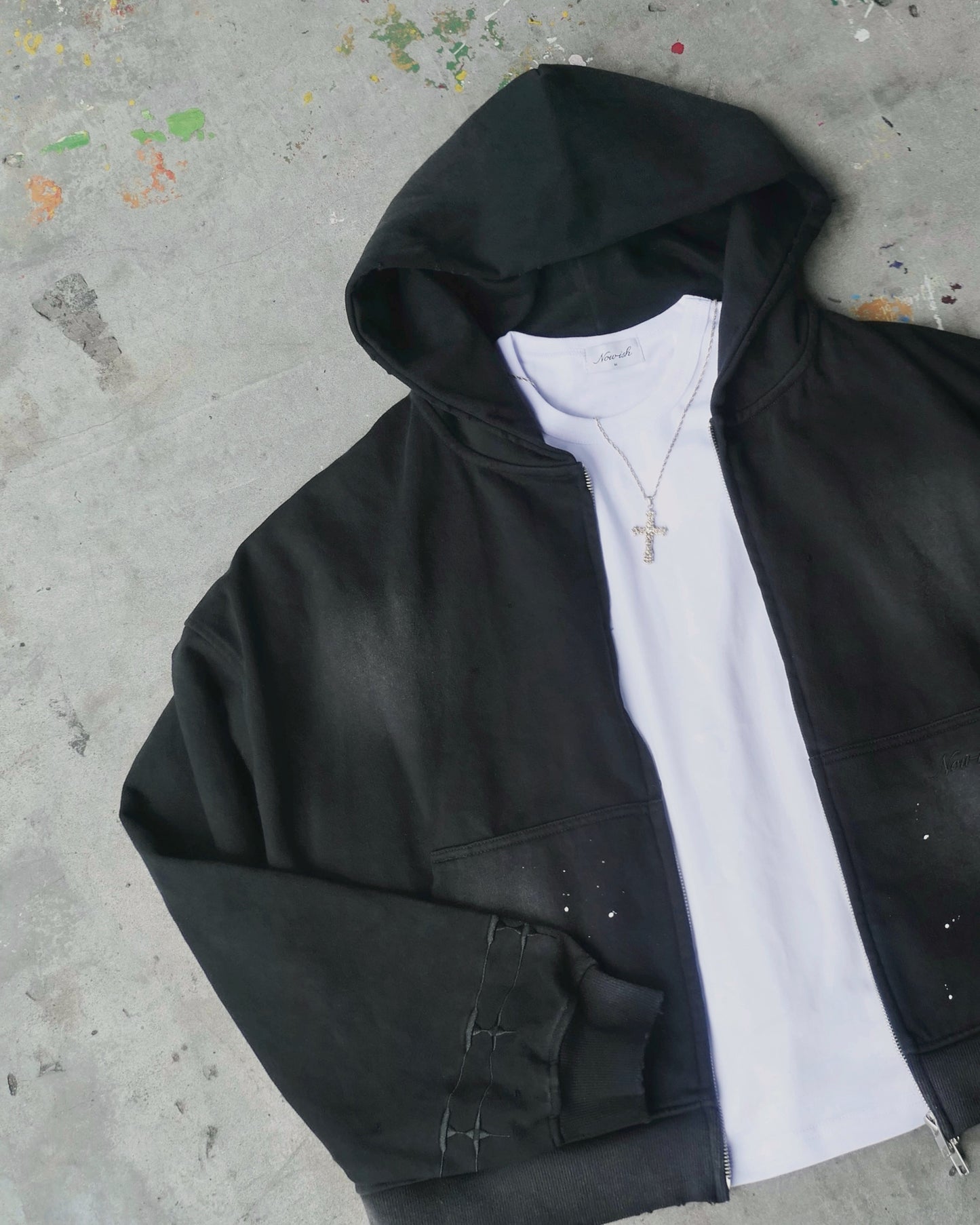 WINDOW GRILLES ZIP-UP HOODIE