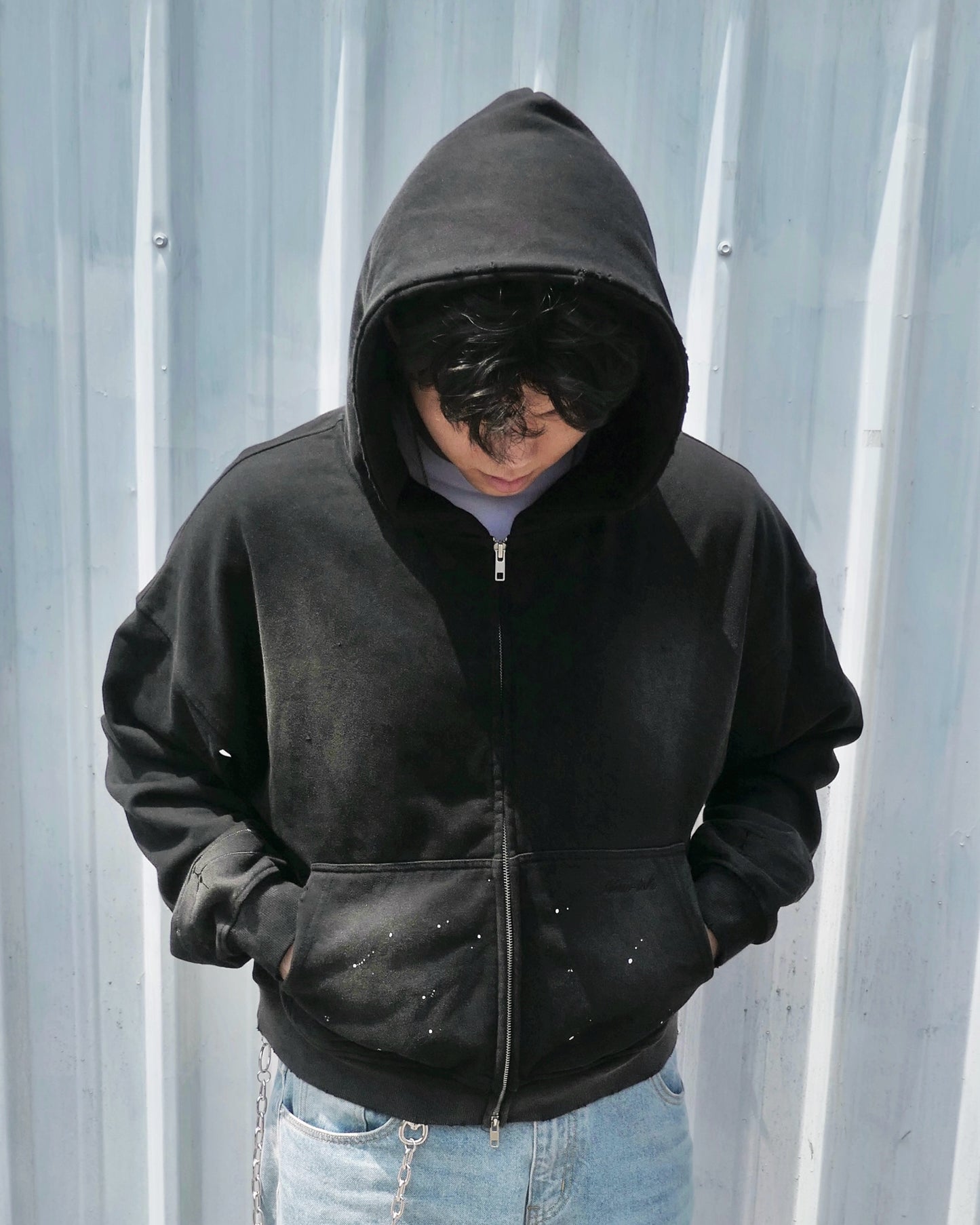 WINDOW GRILLES ZIP-UP HOODIE